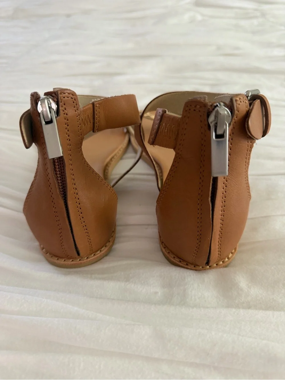 Dolce Vita Cheetah Calf Hair Tan Leather Ankle Strap Sandals Size 7 NWOT